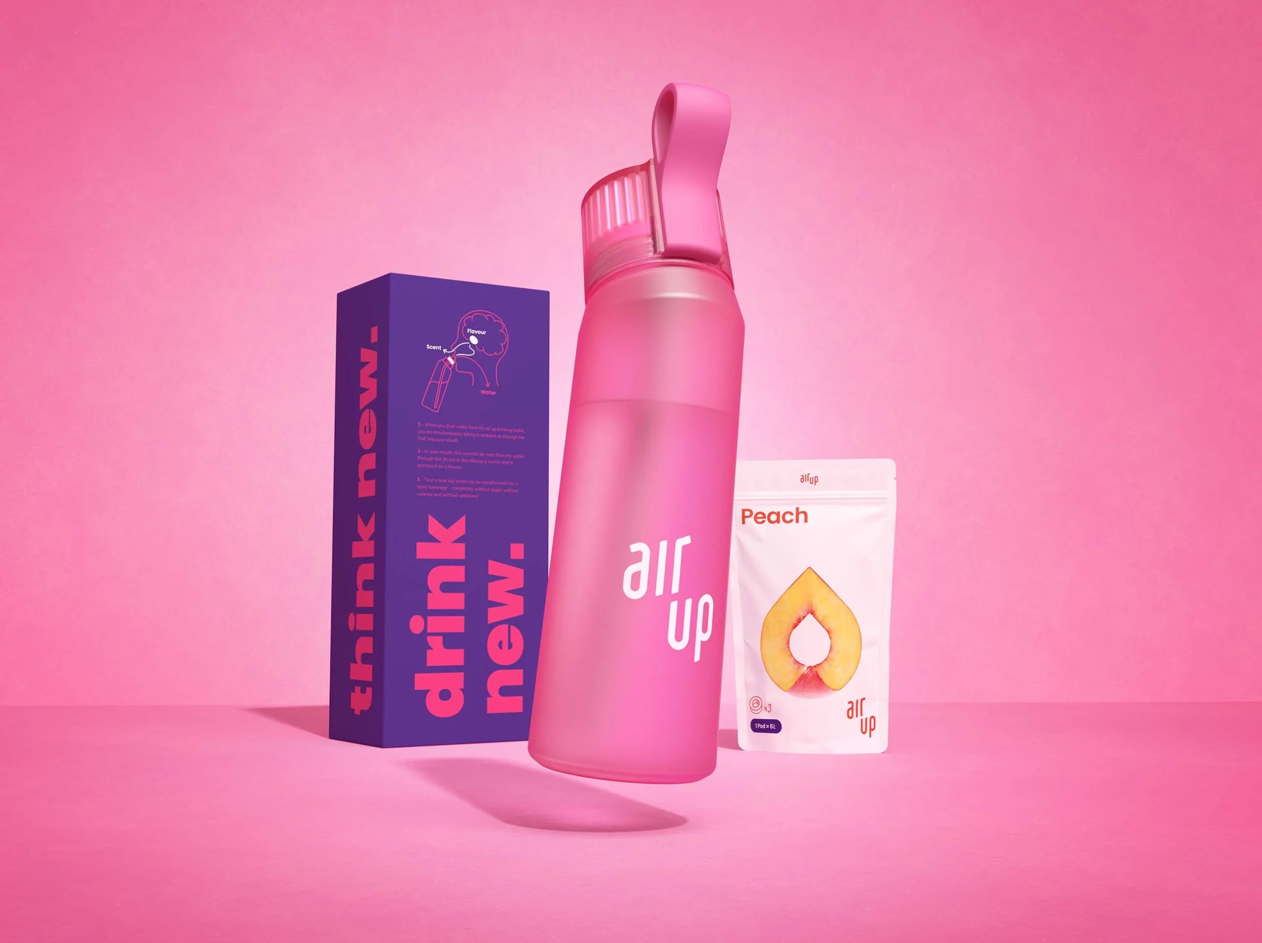 AIR UP - Hot Pink bottle